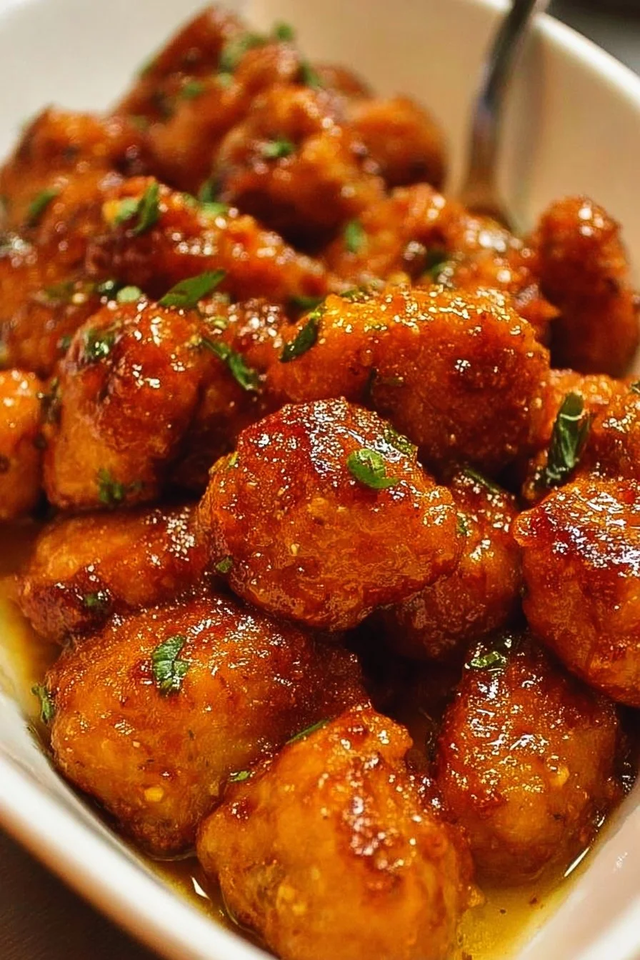 Delicious Cowboy Butter Chicken Bites served on a plate