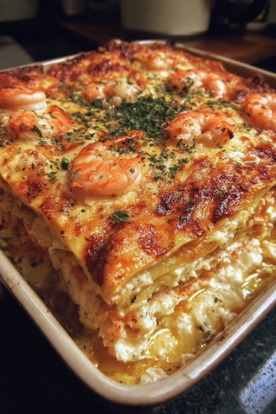 Shrimp Crab Lasagna 2 Delicious Shrimp Crab Lasagna served in a creamy sauce with seafood