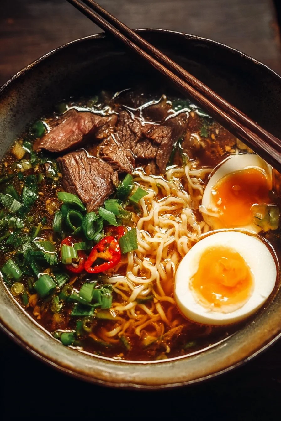 Beef Ramen Noodle Soup