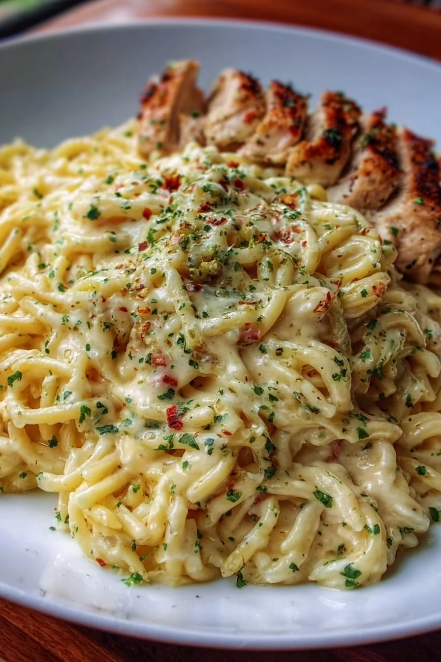 Creamy Garlic Parmesan Chicken Pasta
