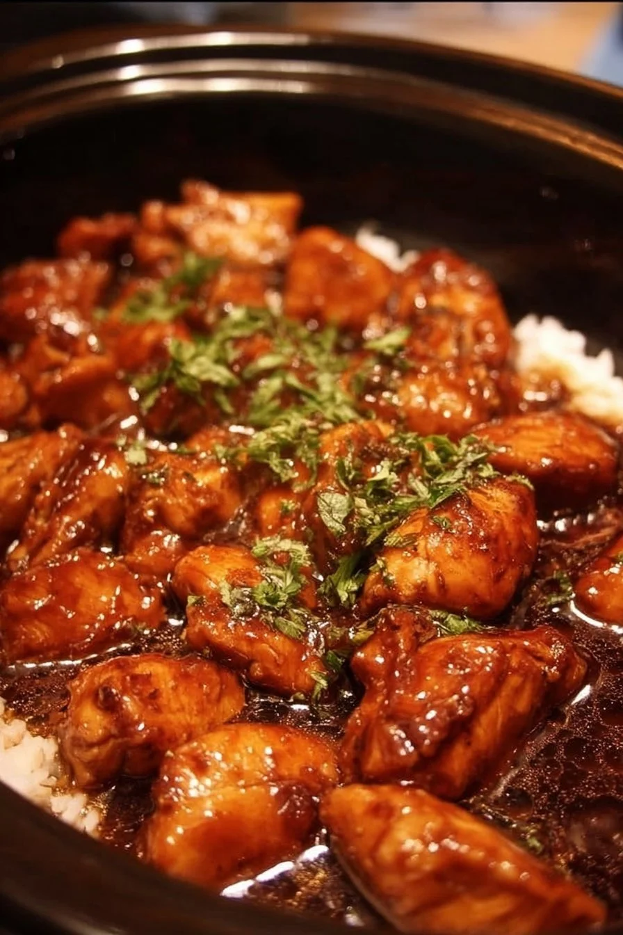 Crock Pot Bourbon Chicken
