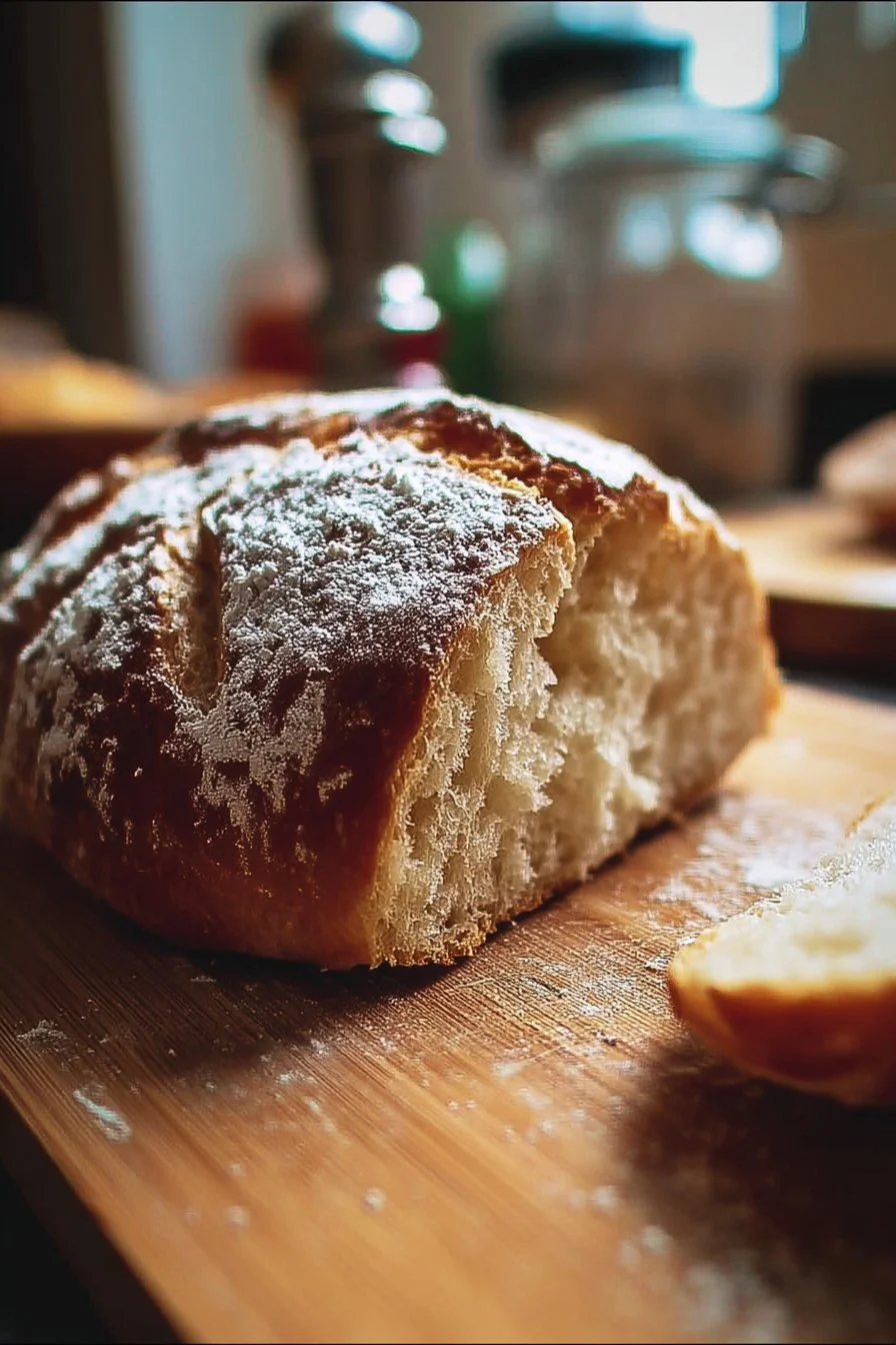 German Bread 2 Assortment of traditional German bread loaves on a wooden table.