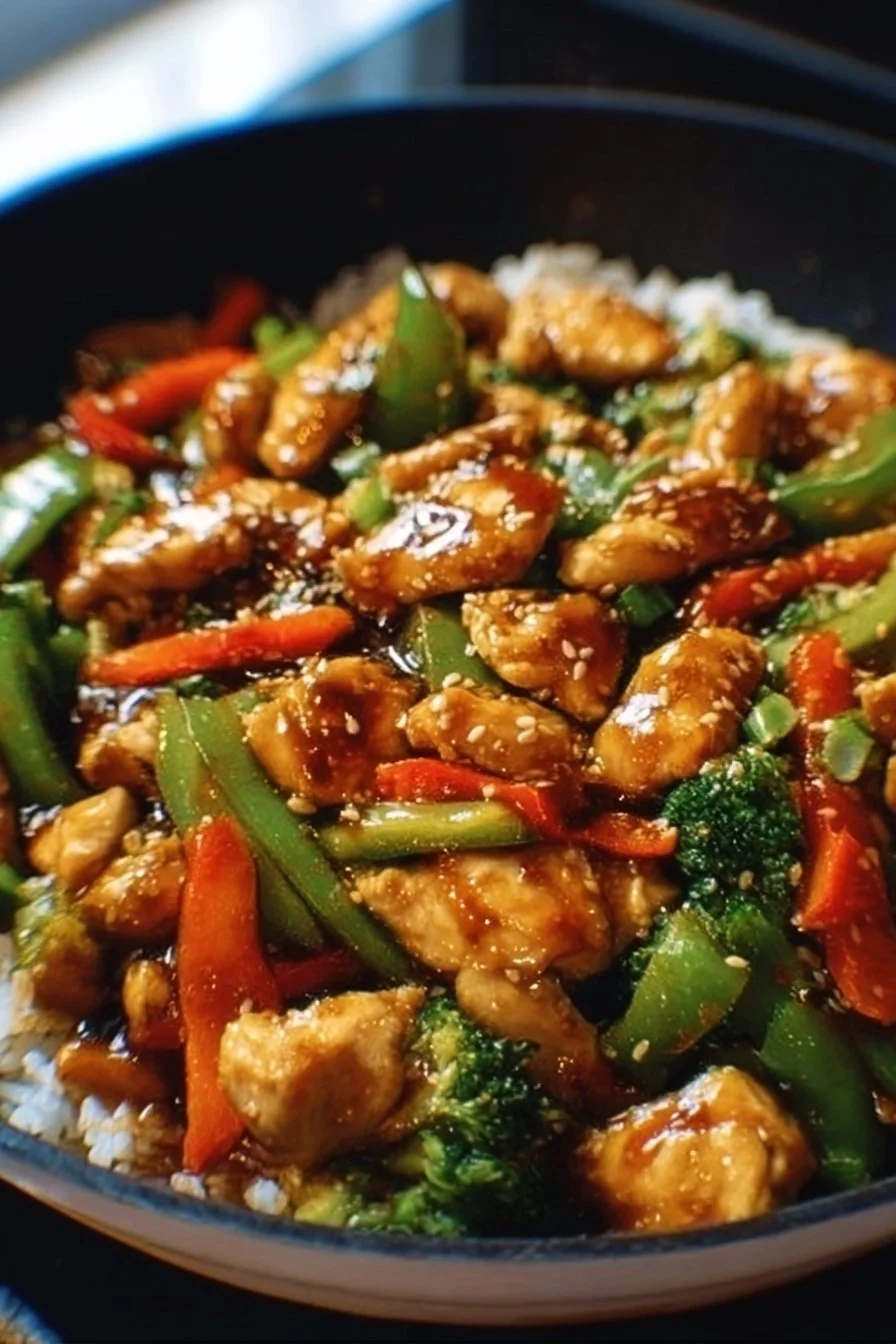 One-Pan Teriyaki Chicken Stir Fry with colorful vegetables