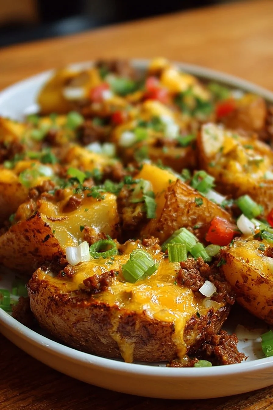 Cheesy Taco Potatoes