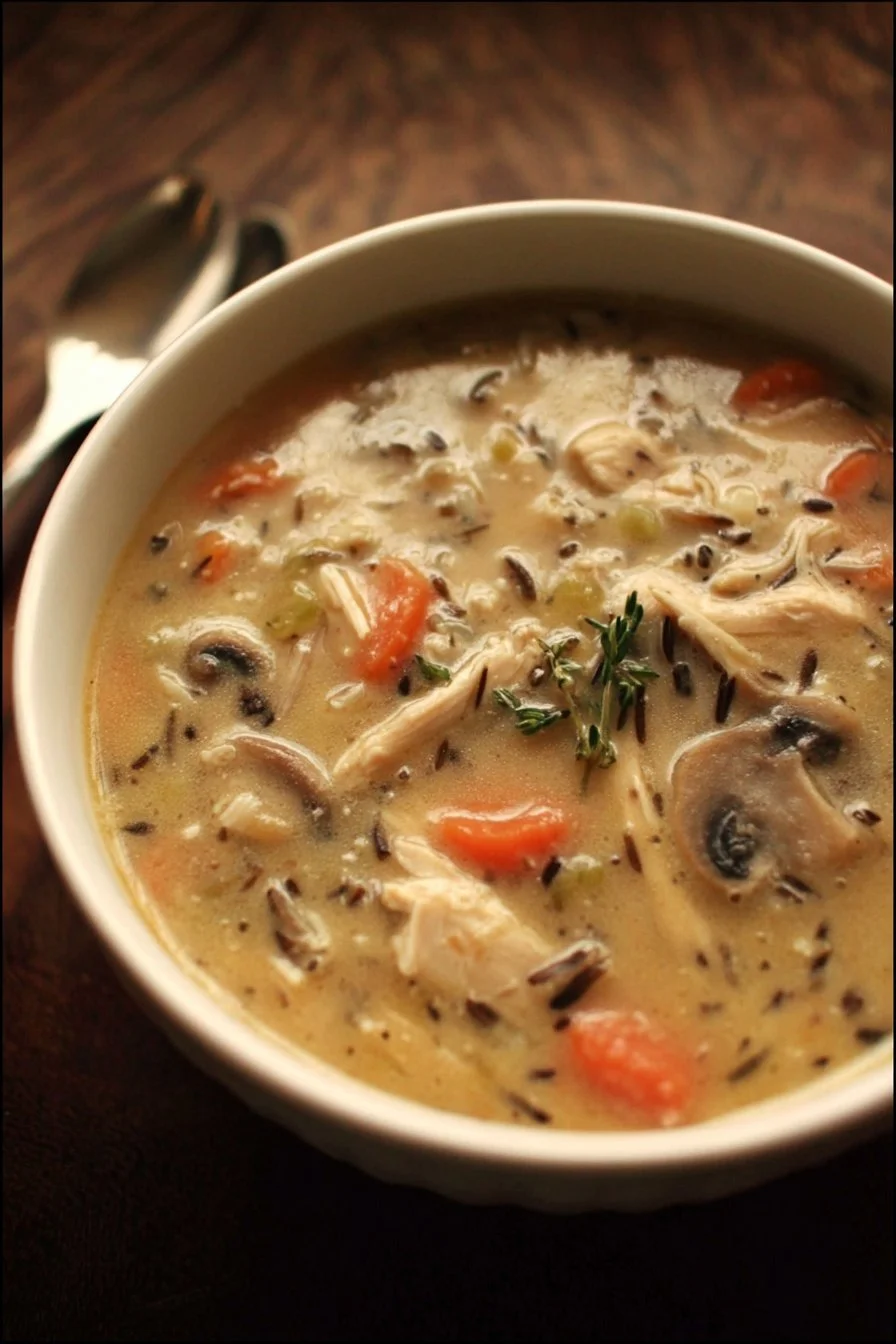 Chicken, Mushroom, and Wild Rice Soup