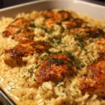 Creamy Smothered Chicken and Rice Bake 3 creamy smothered chicken and rice bake 2026 03 27 152046 683x1024 1