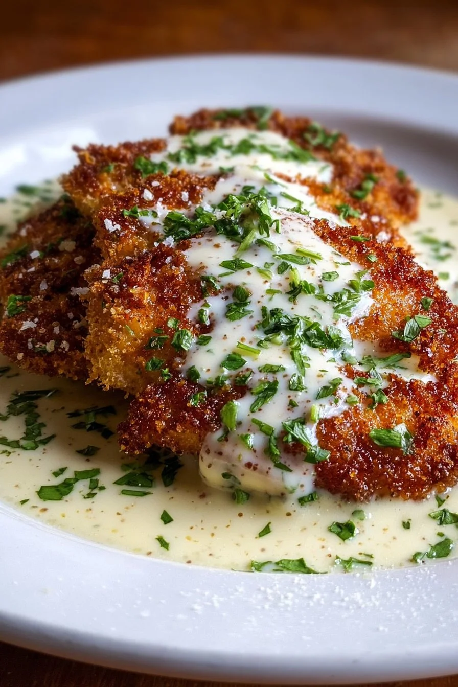 Best 20 Comfort Food Recipes for Hearty Meals Everyone Will Love 38 Crispy Parmesan Chicken with Garlic Cream Sauce