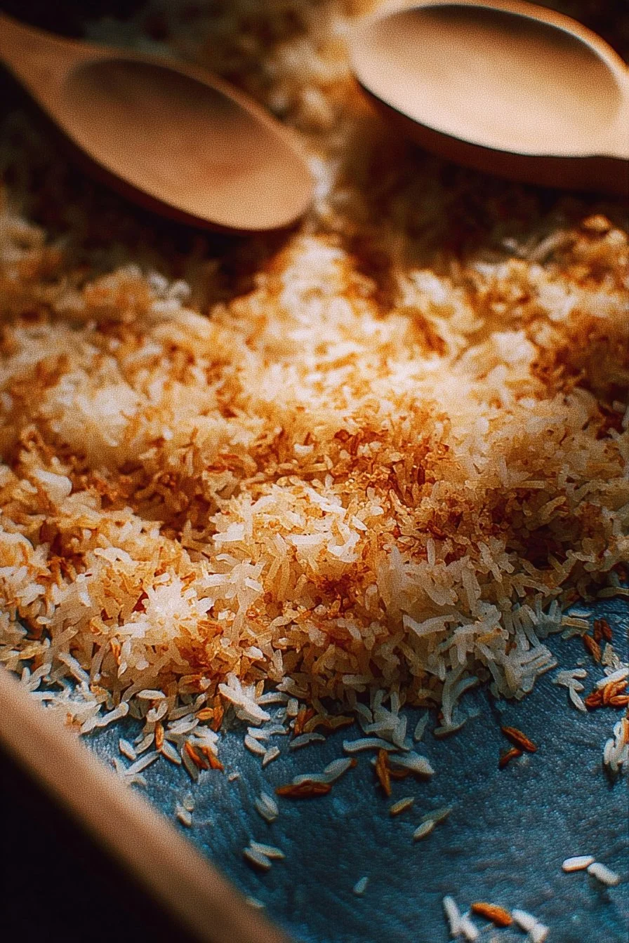 Delicious crispy rice dish showcasing golden-brown, crunchy rice grains.
