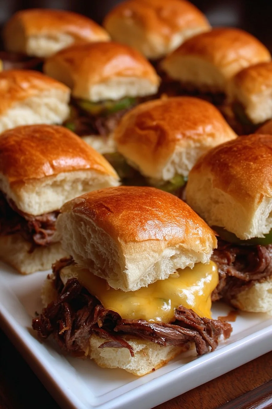 Philly Cheesesteak Sliders