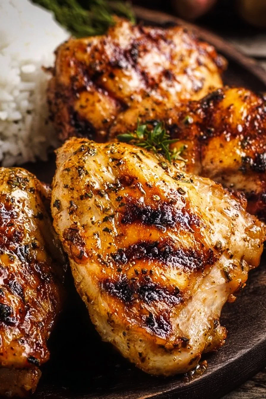 A delicious serving of chicken delight with vibrant vegetables and spices.