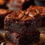 Delicious homemade brownies better than box mix brownies with rich chocolate flavor.