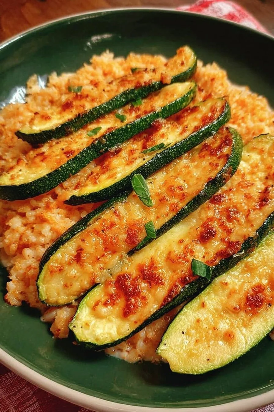 A delicious plate of easy zucchini dish garnished with herbs for a healthy meal.