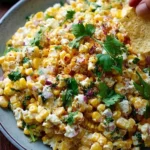 Delicious Mexican Street Corn Salad served in a bowl with fresh ingredients.